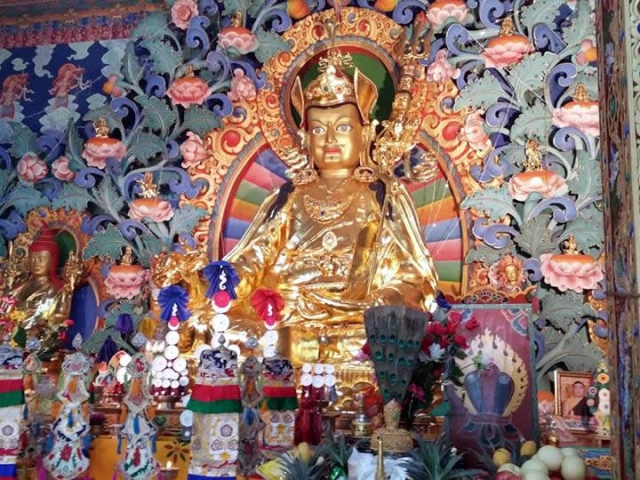 Guru Rinpoche statue. Bhutan, March 2016.