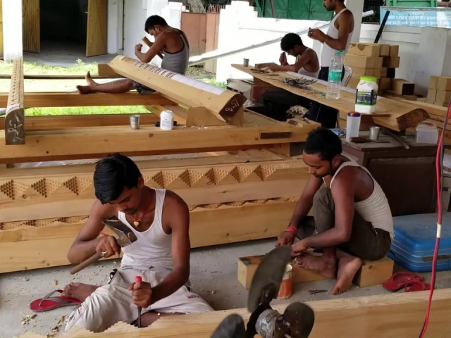 Carving Door Frames for the New Temple - Part 1