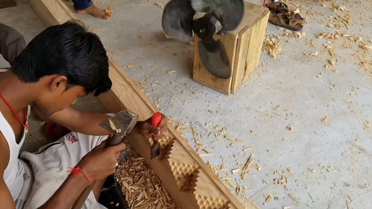 Carving Door Frames for the New Temple - Part 2